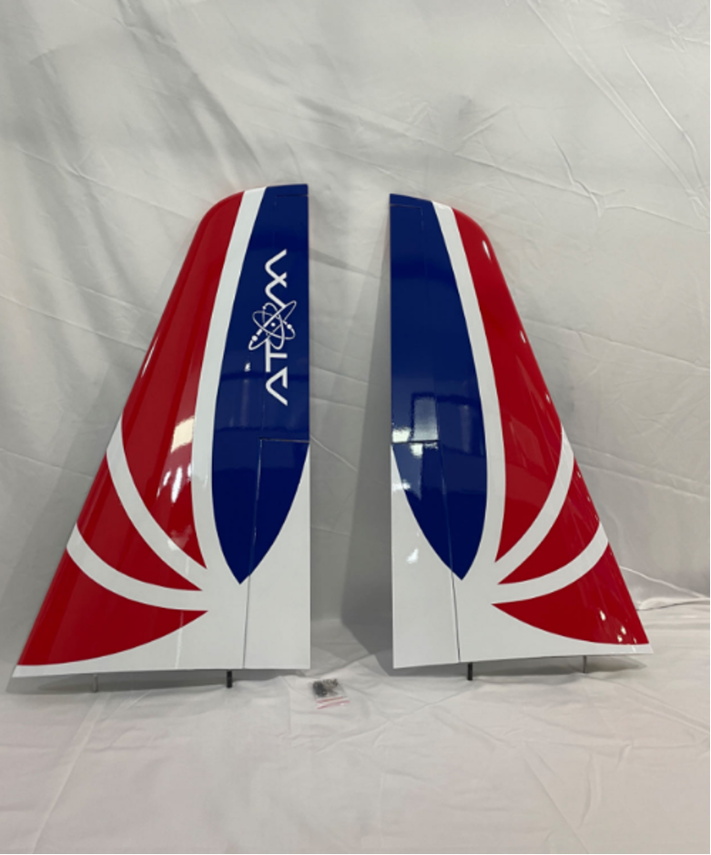 Boomerang Atom Wing set to include hatches, pushrods, control horns and