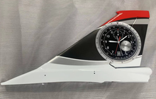 Boomerang J10 Vertical Fin with hatche, control horn, pushrod and linkages - Black - Boomerang RC Jets