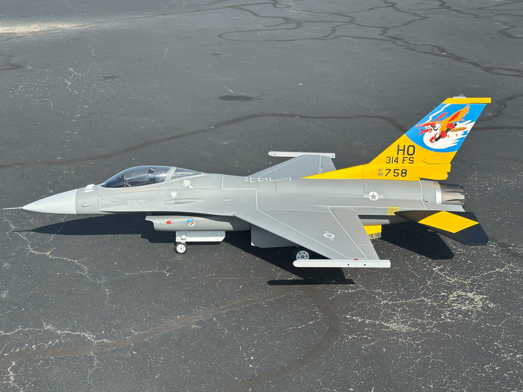 Boomerang F-16 Hollman AFB 314th Yellow Tail– Boomerang RC Jets