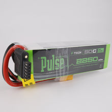 Pulse 2250mah 50C 14.8V 4S P-Tech Lipo Battery - XT60 Connector - Boomerang RC Jets