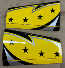 Boomerang Sprint Wing Set- Black/ Yellow - Boomerang RC Jets