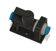 Festo 4mm Ball Valve Mount- Black - Boomerang RC Jets