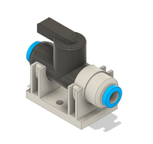 Festo 6mm Ball Valve Mount- Black - Boomerang RC Jets