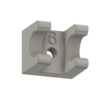 Fuel Line Holders 6mm (single) PKG 10- Black