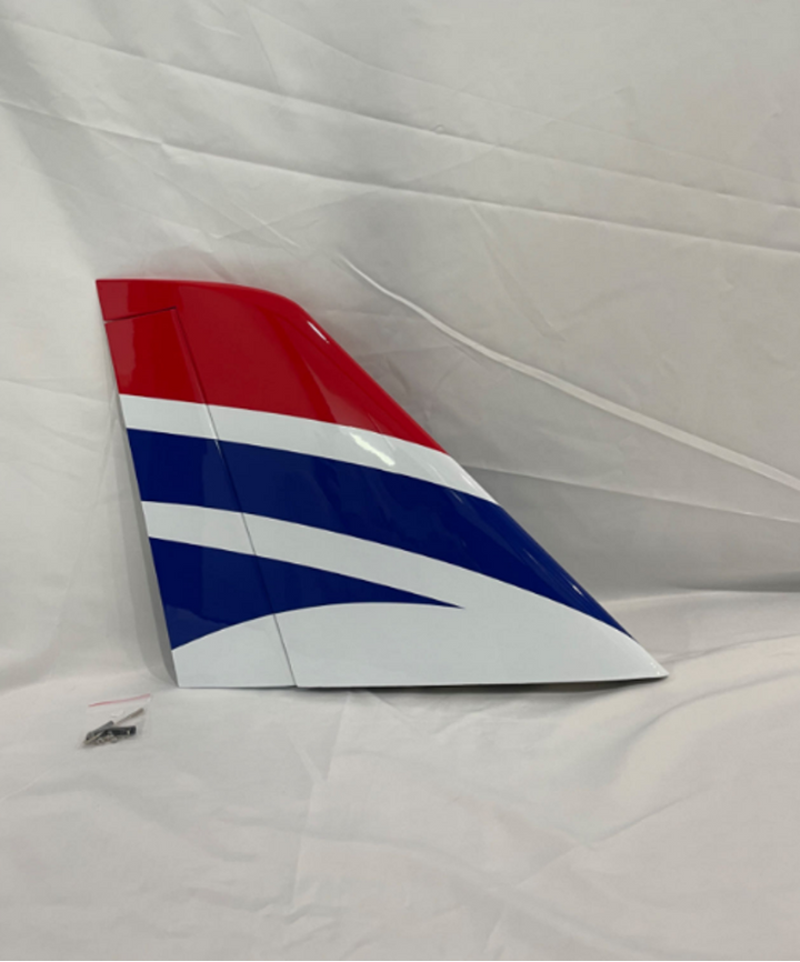 Boomerang Atom Vertical Fin with hatch, control horn, pushrod and