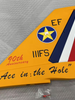 Boomerang F16 Vertical Fin with Rudder and Hardware - Boomerang RC Jets