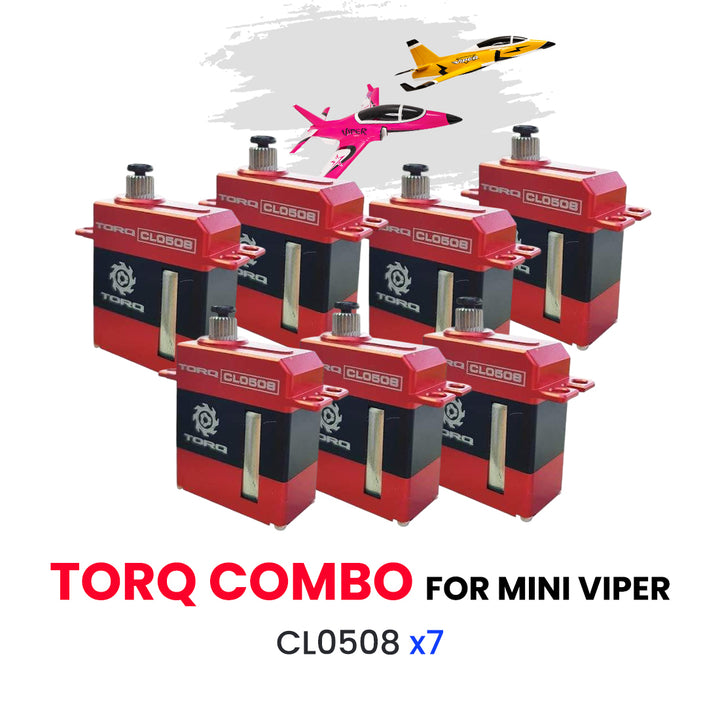 ミニマムジーク　Towa TORQ Servo Combo for Mini Viper– Boomerang RC Jets