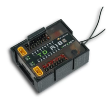 Frsky TD R18 Radio Control 18 Channel Receiver Mount Black - Boomerang RC Jets