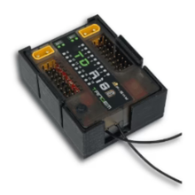 Frsky TD R18 Radio Control 18 Channel Receiver Mount Black - Boomerang RC Jets