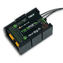 Frsky TW SR12 Radio Control 12 Channel Receiver Mount Black - Boomerang RC Jets