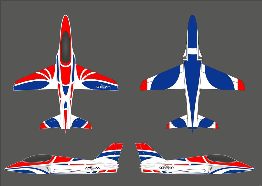 Boomerang ATOM - Red White Blue PNP– Boomerang RC Jets