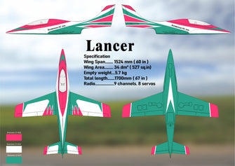 Boomerang Lancer - Turquoise - Boomerang RC Jets