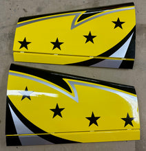 Boomerang Sprint Wing Set- Black/ Yellow - Boomerang RC Jets