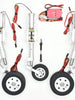 JP Hobby ER-150 Tricycle Full Set with Brakes (Cmodels (C&C) MB-339 2m) + Controller - Boomerang RC Jets