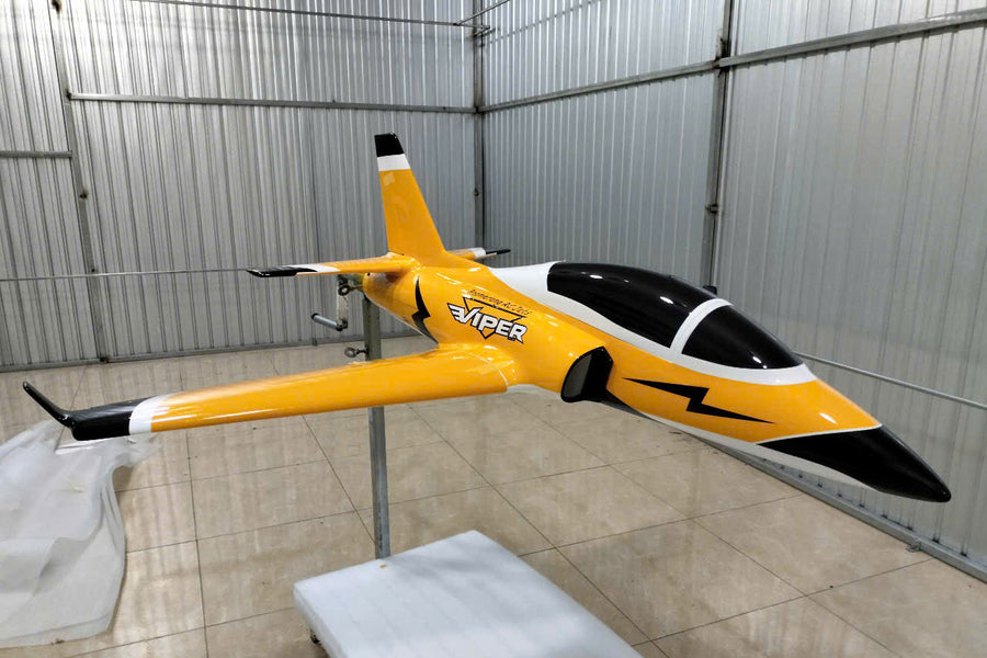 Boomerang Mini Viper Yellow RC Jet – Composite 90mm EDF / 35–65N