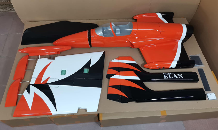 Boomerang Super Elan - Orange / Black– Boomerang RC Jets