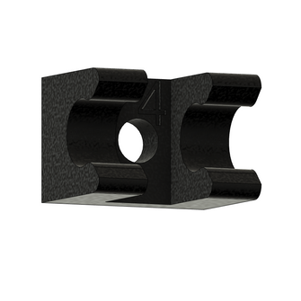 Fuel Line Holders 6mm (single) PKG 10- Black