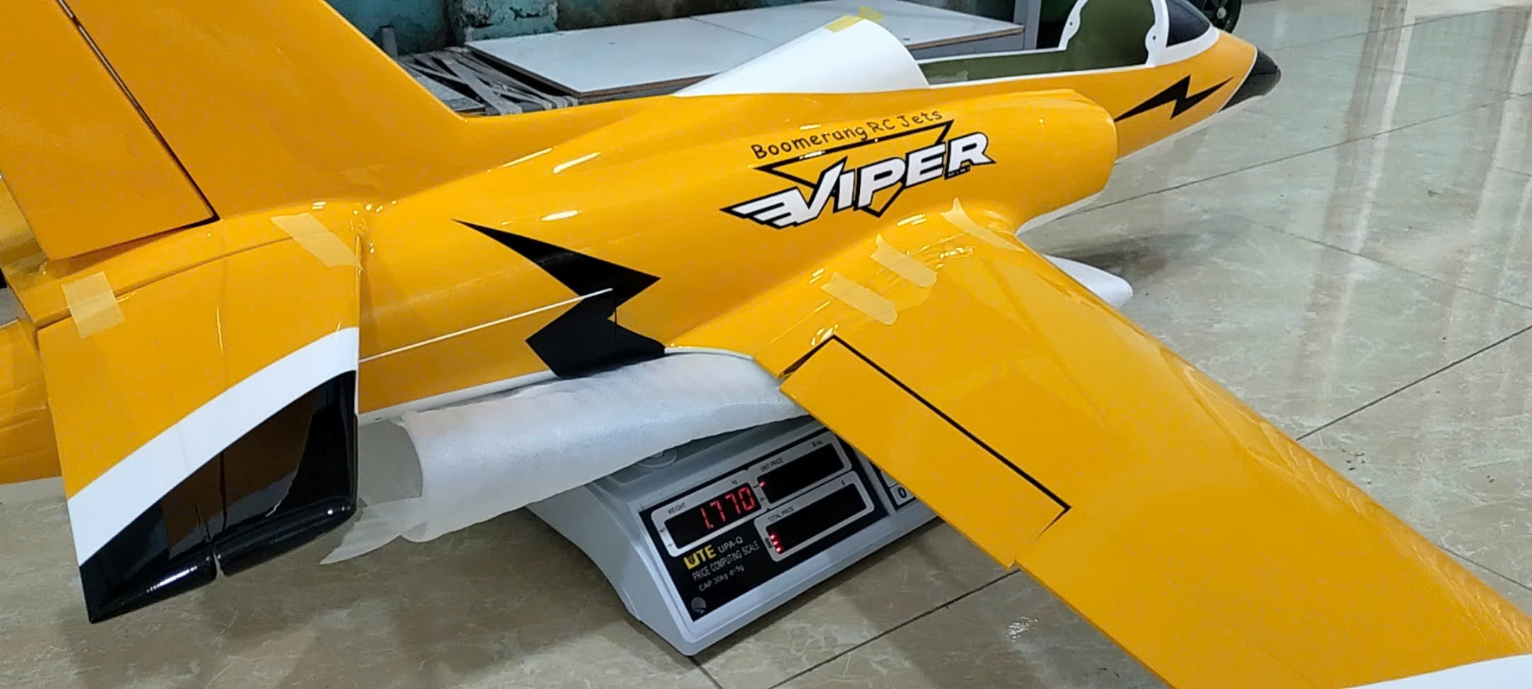 Boomerang Mini Viper Yellow RC Jet – Composite 90mm EDF / 35–65N Turbi ...
