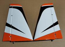 Boomerang Ranger Horizontal Stabs with Elevator - Orange/White - Boomerang RC Jets