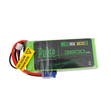 PULSE 3600mAh 2S 7.4V 20C - Receiver Battery - HeliDirect