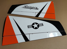 Boomerang Ranger Wing Set - Orange/White - Boomerang RC Jets