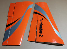 Turbinator 2 - Wing Set - Orange/Silver - Boomerang RC Jets
