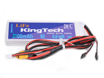 KingTech LiFePo 6.6V 2100mAh 20C Battery - Boomerang RC Jets