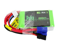 PULSE 860mAh 15C 7.4V 2S Receiver LiPo Battery - EC3 Connector - HeliDirect