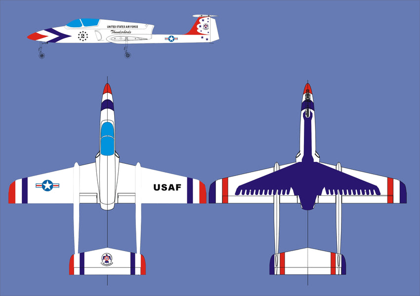 Boomerang Elan V2 Thunderbird Boomerang RC Jets