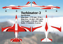 Boomerang Turbinator 2 Red and White - Boomerang RC Jets